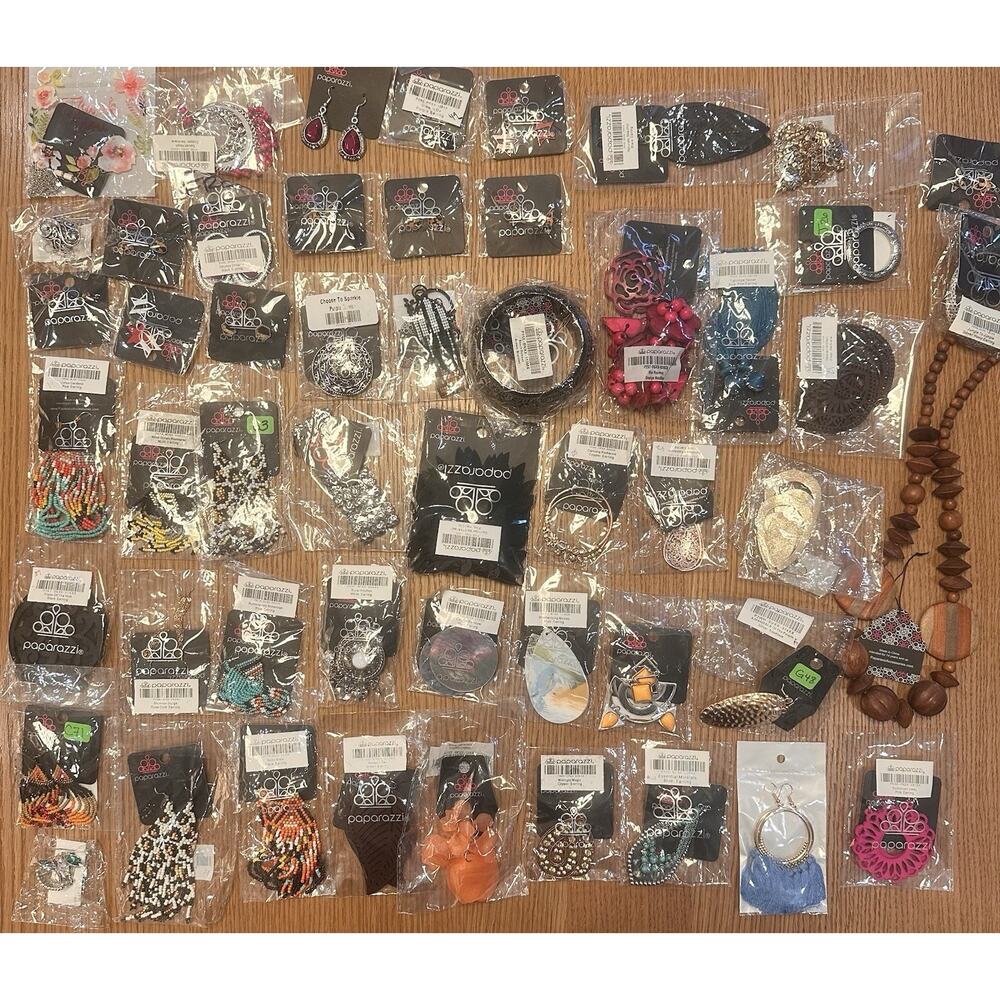 Paparazzi Jewelry Mixed Lot Of 53 Mostly Earrings